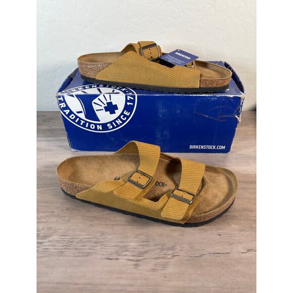 Birkenstock Arizona BS Corduroy Cork Brown Tan Size 46 US Men\'s 13‎ NEW in Box main image 5